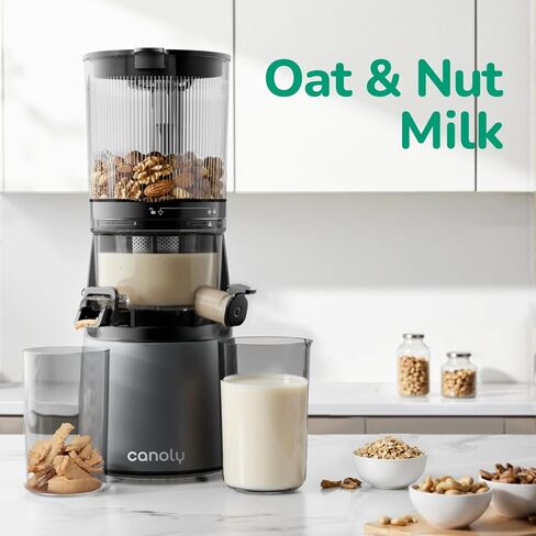 Cold Press Juicer, Masticating Juicer with Quiet Motor, Supports Whole Fruits and Vegetables, Reverse Function, Easy to Clean with Brush in Kuwait