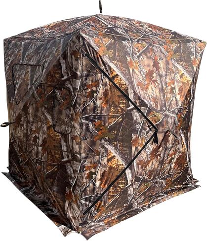 THUNDERBAY SPUR Collector 2-4 Person Hunting Blind, Portable Ground Blind with Silent Sliding Window, Portable Durable Hunting Tent for Deer & Turkey Hunting in Saudi Arabia