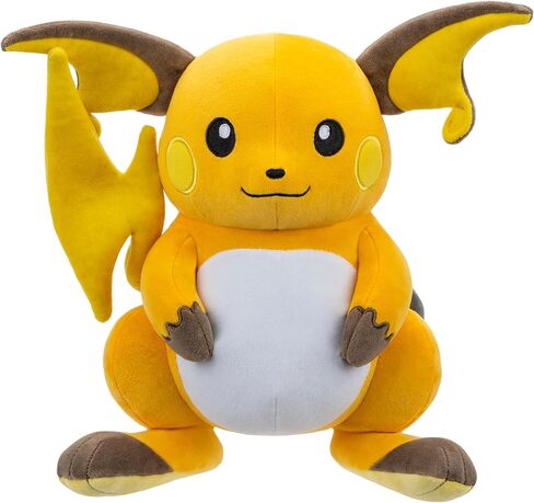 Pokémon 12" Raichu Plush Stuffed Animal Toy - Officially Licensed - Pikachu Evolution - Great Gift for Kids in Saudi Arabia