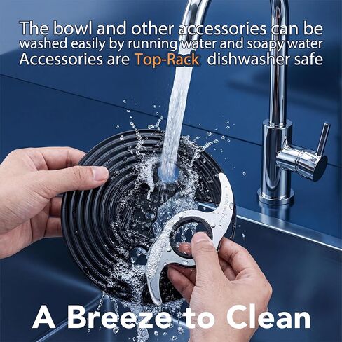 محضر طعام بدرج تخزين فرنسي 14 كوب - مجرى تغذية كبير، درج تخزين مدمج، تقطيع الجبن، تقطيع اللحوم، التقطيع والتقطيع، الخلط والعجين، للاستخدام المنزلي in Kuwait