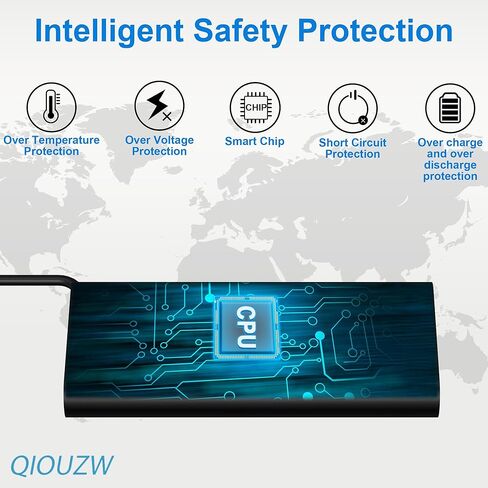 استبدال محول التيار المتردد لشاحن الكمبيوتر المحمول USB C بقوة 65 وات HP Spectre X360، وSpectre، وElitebook x360، وElitebook، وEnvy، وChromebook، وElite x2، وProBook Travel Type C in Kuwait