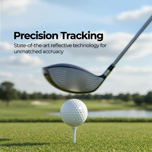 LiteMark White Reflective 0.25 Inch Dot Stickers | Weatherproof Golf Ball Decals for Enhanced High Speed Camera Detection and Simulators - Pack of 546 in Kuwait