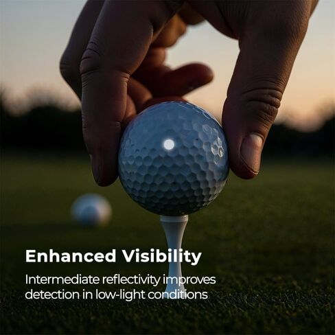 LiteMark White Reflective 0.25 Inch Dot Stickers | Weatherproof Golf Ball Decals for Enhanced High Speed Camera Detection and Simulators - Pack of 546 in Kuwait