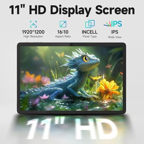 DigiLand Android Tablet, Android 14 Tablets with Octa-Core CPU, 11" FHD Tablet with 14GB RAM+128GB ROM, 7500mAh Battery, 5MP+13MP Camera, WiFi 5 & BT 5.0 - Gray in Kuwait