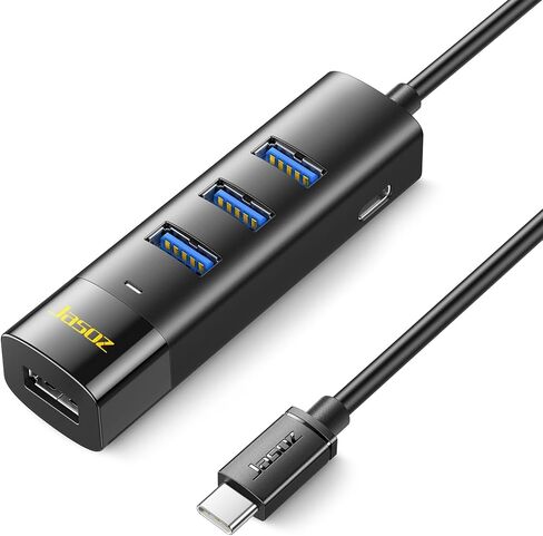 KAGO Powered USB Hub 3.0 with ac Adapter - 10 USB 3.0 Data Transfer Ports, 4 Charging Ports with Individual On/Off Switches, Power Adapter Included in Kuwait