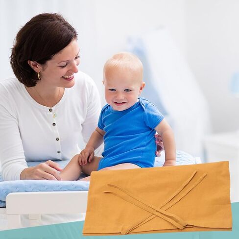 1pc Breathable Cotton Cloth Changing Pad Cover and Easy to Clean for Shower Stylish Yellow Design for Clean and Comfortable Environment in Kuwait