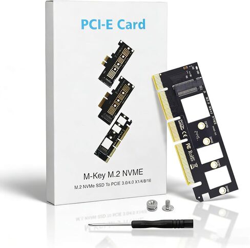 يدعم محول Duttek M.2 PCIE محول X1 ، فتحات NVME PCIE فتحة M.2 NVME X4 X8 X16 وتثبيت 2230/2242/2260/2280 SSD ، PCIE X1 للتثبيت M.2 NVME SSD in Kuwait