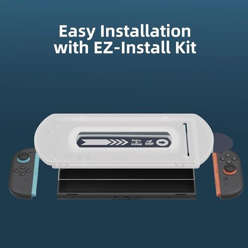 by Skull & Co. High Transparency High Sensitivity Tempered Glass Screen Protector For Nintedo Switch 2 with EZ-Install KIT - HD Clarity (2-PACK) in Kuwait