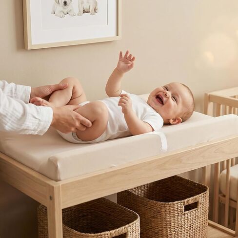 Changing Pad Cover (2-Pack) for Baby Girls Boys, Soft Fitted Diaper Changing Table Covers, Nursery Sheets Liner in Kuwait