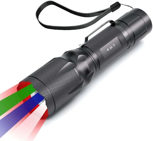 Upgraded Red Flashlight, Bright White &High/Low Power Red Light Options with Memory, Zoom Lens, Portable Waterproof LED Small Torch for Aviation, Astronomy, Night Vision in Saudi Arabia