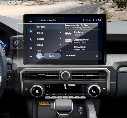 واقي الشاشة المضاد للهرمي لعام 2024 2025 تويوتا تاكوما (SR/SR5/TRD PRERUNNER/TRD Sport/TRD على الطرق الوعرة) شاشة تعمل باللمس بحجم 8 بوصات ، 9H Glass 2025 Tacoma Accessories HD/Anti-Fingerprint 8 " in Kuwait