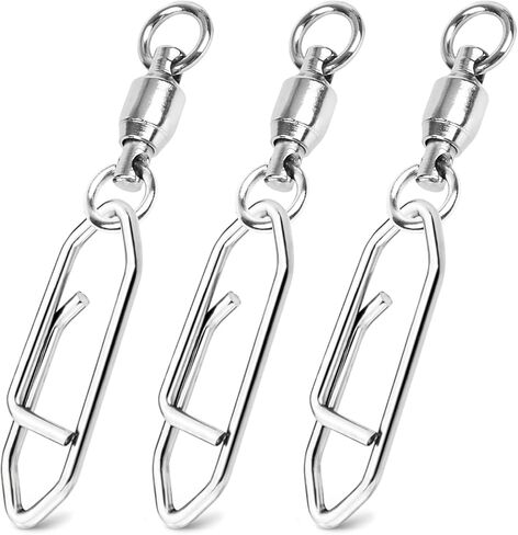 Fishing Speed Clips Topwater Ball Bearing Swivels Fishing Clips Quick Change Crankbait Power Clips Snap Swivels Saltwater Freshwater White in Kuwait