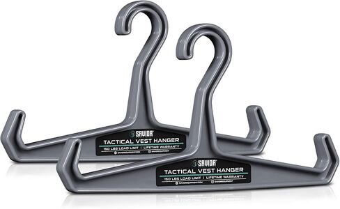 Savior Equipment Multi-Purpose Heavy Duty Hanger 2-Pack, 150 lbs Load Capacity High Impact Plastic for Tactical Vest Scuba Military Police Survival Gear Hanger in Kuwait
