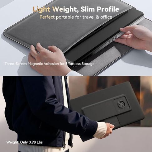 شاشة محمولة ثلاثية مقاس 15 بوصة، وموسع شاشة كمبيوتر محمول بدقة 1080 بكسل كاملة الوضوح لأجهزة الكمبيوتر المحمول مقاس 15-17.3 بوصة، وشاشة ثلاثية التوصيل والتشغيل لنظام التشغيل Windows وmacOS (مع شريحة Pro/Max chip وشرائح M4) in Kuwait