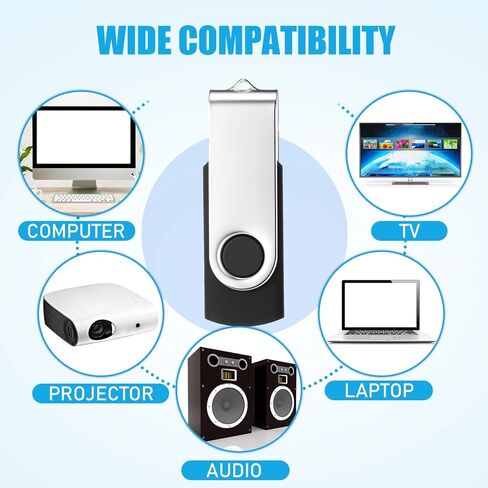 Kanayu 4GB 100 Pack USB Flash Drives Bulk 2.0 USB Thumb Drives Memory Jump Drive with LED Light Portable Keychain Flash Drive for Data Storage Pc Computer Laptop Office School(4GB) in Kuwait