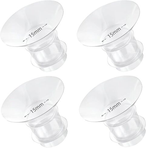 4PCS Flange Insert 13mm Compatible with 24mm Flange/Shield of Most Pumps | Fit for Momcozy M5/M6/M9/S12 Pro/S9 Pro/V1 Pro/V2 Pro, Spectra/Medela/Elvie/NCVI/eufy/Lansinoh/Paruu/MomMed Breast Pump in Saudi Arabia