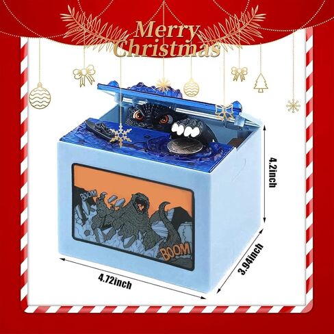 Cool Musical Dinosaur Bank Automatic Stealing Coin Monster Electronic Money Bank Piggy Bank Boys Birthday Toy Gifts in Saudi Arabia