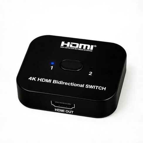محول 4K HDMI 2.0، موزع HDMI ثنائي الاتجاه 2 في 1 خارج، يدعم 4K@60 هرتز 2K@120 هرتز لـ PS5، HDTV، Xbox، Fire Stick (4K60 هرتز) in Saudi Arabia