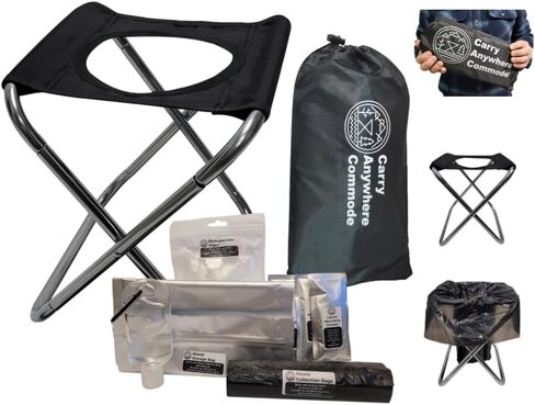 Ultralight Ultra Portable Toilet, Camping, Travel, Hiking, Backpacking, Car, Boat, Potty Training in Saudi Arabia