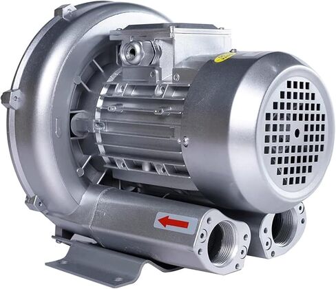 120W-1100W Regenerative Blower 0.16HP - 1.48HP Single Phase, Aluminum Alloy High-Pressure Vortex Ring Blower, Industrial Vacuum Pump for Air Blowing(250W/0.34HP) in Kuwait