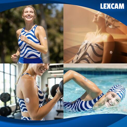 رقعات لاصقة مقطوعة مسبقًا لجهاز Dexcom G7، Stelo - عبوة من 30 قطعة - رقعات شفافة مقاومة للماء للمراقبة المستمرة للجلوكوز، لا يتضمن المستشعر. in Kuwait