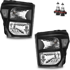 Headlights Assembly with Bulbs for 2011-2016 Ford F250 F350 F450 F550 Super Duty Headlamp Replacement Driver & Passenger Side in Kuwait