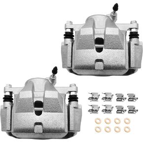 Brake Caliper Front Driver and Passenger Side Caliper with Bracket Caliper for 19-B3196A 19-B3197A 2008-2015 S-cio-n- xB;2012-2017 Toyoto Prius V;12-18 Toyoto RAV-4 Caliper for pair set of 2 in Kuwait