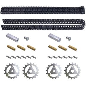 Robot Car Crawler Tank Treads Tracks with Gear for Robot Tank DIY (Not includ Idler Wheels) in Kuwait