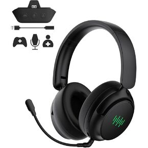 سماعة ألعاب Inga اللاسلكية لـ Xbox Series X | S ، Xbox One ، PS5/4 ، MAC ، Nintendo Switch ، رصيد اللعبة/الدردشة ، بلوتوث ، تصميم قابل للطي للمنزل ، السفر （Jetblack） in Kuwait