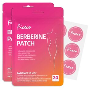 Berberine Patches Nourish & Firming 60 Pads | Easy Daily Wear | Botanical-Inspired Ingredients | Comfortable & Discreet Skin Patch for Women & Men, All Skin Types in Kuwait