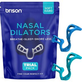 Brison Nasal Dilators for Breathing and Sleeping - 2 Pack Anti Snoring Nose Vents Opener for Better Breathing Sleeping and Activity Improves Airflow - 2pcs Soft-Hard in Kuwait