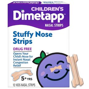 Children’s Dimetapp Stuffy Nose Strips for Kids, Drug-Free, Instant Nasal Congestion Relief to Help Kids Breathe Better Day or Night, 12 Strips in Kuwait