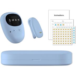 منبه لاسلكي للتبول اللاإرادي للأولاد والبنات، قابل لإعادة الشحن عبر USB، 3 أوضاع عمل، منبه للتبول للأطفال، أزرق in Kuwait