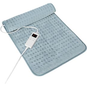 Heating Pad for Period Cramps, Heating Pad for Back/Neck/Shoulder Muscle Pain, 6 Heating&4 Timer Setting, Auto Shut Off, Dry/Moist Heat & Machine Washable, Gray Birthday Christmas Gifts for Women Mom in Kuwait