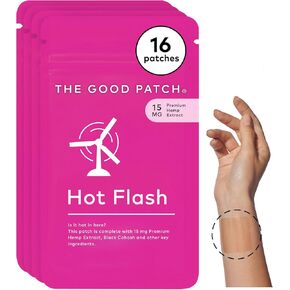The Good Patch Period Patch with Hemp for Cramps, Sustained Release for up to 12 Hours, Natural Patch with Hemp, Black Cohosh, Plant Powered Wearable Wellness (16 Total Patches) in Kuwait
