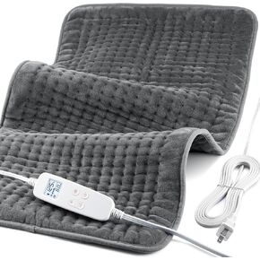 VAAGHANM Heating Pad: 33 x 17 inches Electric Heating Pad for Back -Extra Large Heat Pad for Shoulder/Neck/Knee/Arms - Upgraded 6 Timer & 6 Temperature Controller -Auto Shut Off in Kuwait