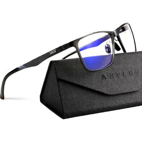 نظارات ANYLUV Blue Light للرجال، تخفف إجهاد العين وتحمي العين، نظارات Al-Mg المعدنية للكمبيوتر الأزرق لحجب الضوء in Kuwait