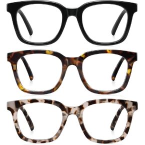 Reading Glasses for Women Men - Blue Light Blocking Magnifying Readers,Oprah Square Anti-Glare Computer Eyeglasses in Kuwait