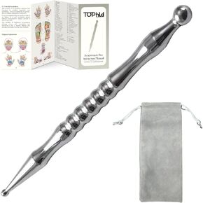 Acupuncture Pen, Premium Stainless Steel Acupressure Pen for Muscle Tension Pain Relief, Trigger Point Massage Pen Manual Reflexology Tool in Kuwait