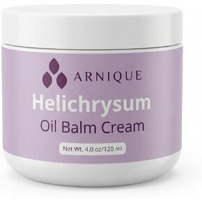 Helichrysum Essential Oil Balm Cream – Thick Herbal Balm Cream with Natural Botanical Aroma – Moisturizing Support for Appearance of Bruised or Fragile Skin – 4 oz in Saudi Arabia