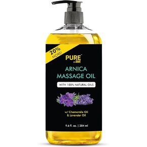 Arnica Massage Oil for Massage Therapy - Refreshing, and Relaxing - Natural Oils with Lavender & Chamomile Essential Oils - for All Skin Types - Men and Women 9.6 fl (FBA) in Saudi Arabia