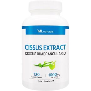 مستخلص سيسوس إم إل ناتشورالز 1000 مجم (لكل وجبة) - 120 كبسولة نباتية - يدعم صحة المفاصل والعظام - غير معدل وراثيًا in Kuwait