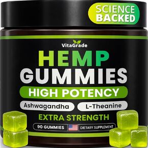 مضغ القنب - قوة إضافية للسلام والاسترخاء - مملوء بزيت القنب والأشواغاندا والثيانين - مكمل للاسترخاء اللذيذ - راحة طبيعية - 90 قيراط - تم تركيبه في الولايات المتحدة الأمريكية in Kuwait