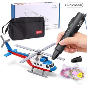 3D Printing Pen Kit, 3D Printer Pen with Adjustable Temperature,Stepless Speed, PLA/ABS Compatible 3D Drawing LCD Display, for Creative Art, DIY Projects,Black in Kuwait