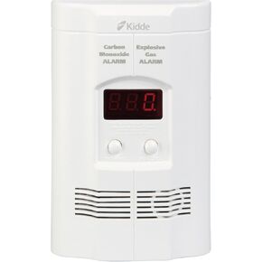 Kidde Carbon Monoxide Detector, Propane, Natural, Methane, & Explosive Gas Alarm, Plug-in Wall with 9-Volt Battery Backup, Digital LED Display in Kuwait