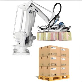 Robotic Palletizer Machine for Parcel & Crate Palletizing, Perfect for E-Commerce Fulfillment Centers, Compact Space-Saving Unit for Warehouse Operation Managers in Kuwait