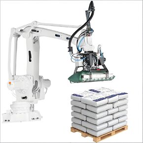 Palletizing Robot Arm for Sack & Pallet Load Handling, Built for Food & Beverage Packaging Lines, Floor-Mounted Stable Equipment for Packaging Facility Operators in Kuwait