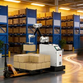 Heavy-Duty Industrial Palletizing Robot Automatic Palletizing Machine for 5-50kg Bag and Case Handling High-Speed Robotic Palletizer System for Manufacturing Plants and Logistics Centers in Kuwait