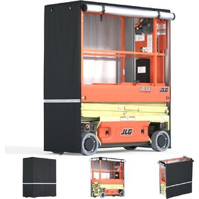 غطاء رفع مقصي، 75 بوصة طول × 34 بوصة عرض × 87 بوصة ارتفاع، يناسب JLG وGenie وUpRight وSkyjack وغيرها من العلامات التجارية. مصنوع من قماش أكسفورد مقاوم للماء عالي التحمل 600D، ويمكن لفه للاستخدام أثناء التشغيل. in Kuwait