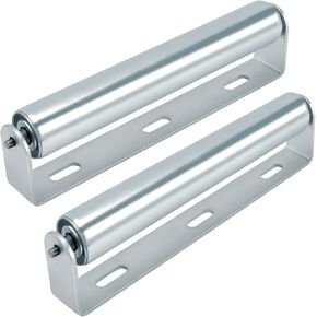 مجموعة مكونة من قطعتين من الأسطوانة الطويلة والدعامة مقاس 10 بوصة وقطر 1.5 بوصة من الصلب المجلفن، مثالية للاستخدام كبكرات دعم في الأعمال الخشبية أو حامل الأسطوانة أو بكرات الدراجة in Kuwait